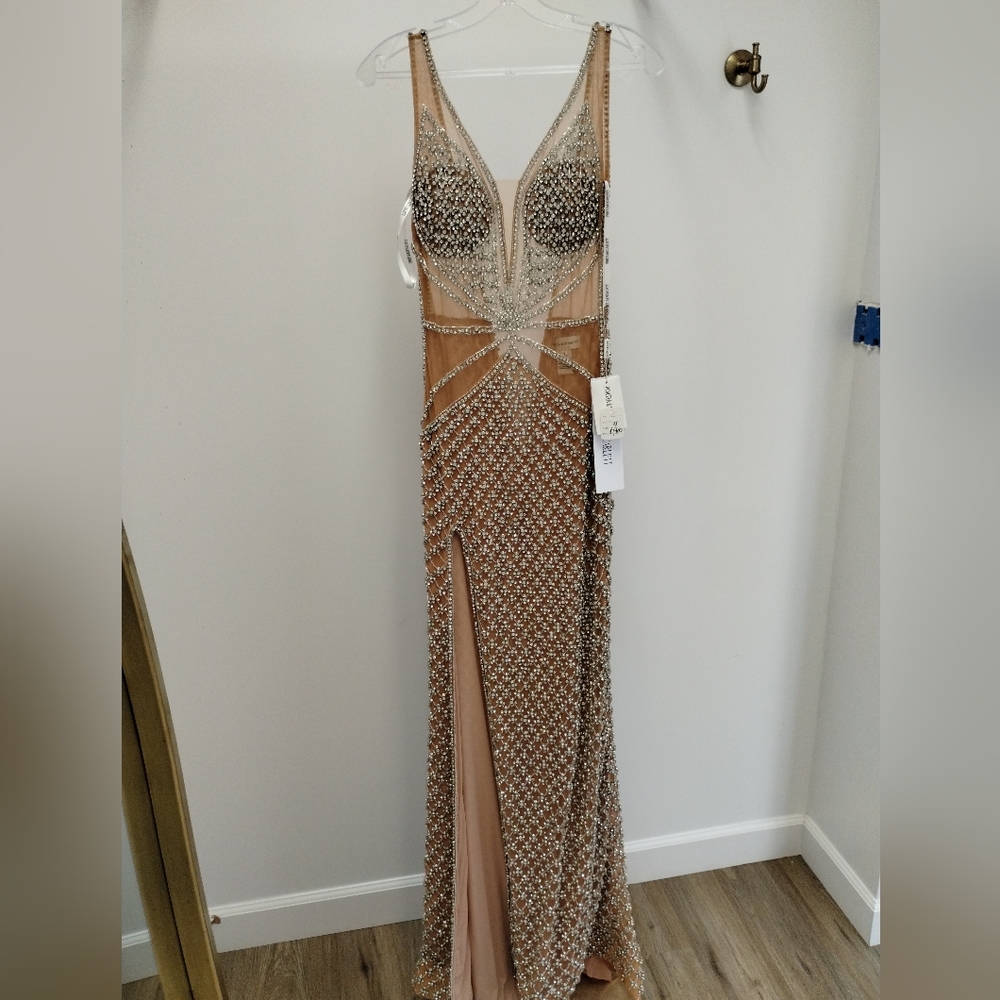 Portia and Scarlett Rhinestone Embellished Gown 4 - Picture 11 of 12